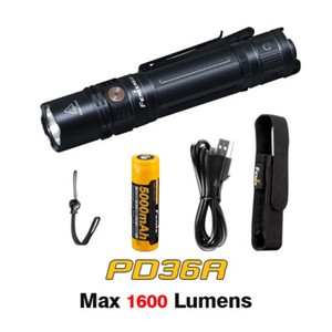 Fenix PD36R LED Rechargeable 1600 Lumens Flashlight Torch