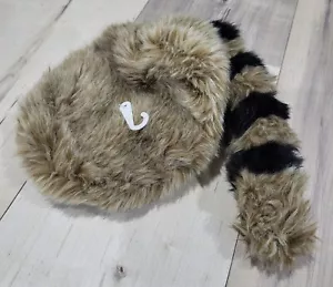 New Disney Parks Frontierland Davy Crockett Raccoon Hat for Kids L/XL - Picture 1 of 3