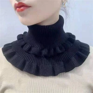 Collar Neck Women's High-Neck More Versatile Pure Color High-stretch Thicker - Picture 1 of 23