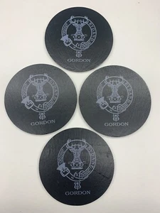CLAN SLATE COASTER - SET OF 4 - CLAN GORDON - Picture 1 of 1