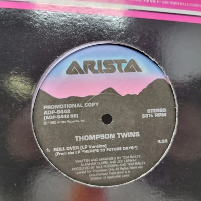 Thompson Twins Rollover 12" Vinyl Record Single Foto 1 de 4