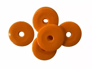 Pack of 100, 55mm Dia Survey Road Markers High Impact Plastic Discs ORANGE S7661 - Picture 1 of 1