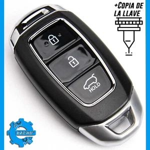 NUEVO LLAVE FUNDA 3 BOTONES PARA HYUNDAI KONA SANTA FE + COPIA DE LA LLAVE - Imagen 1 de 9