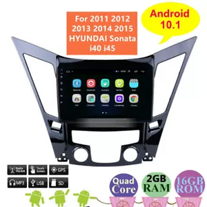 9" Android 10.1 2Din Car Radio Stereo For Hyundai Sonata 2011-2015 GPS WIFI MP5 - Picture 1 of 10