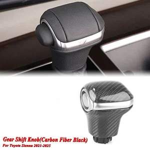 Carbon Fiber Center Gear Shift Knob For TOYOTA SIENNA 2021-2025 2022 - Picture 1 of 14