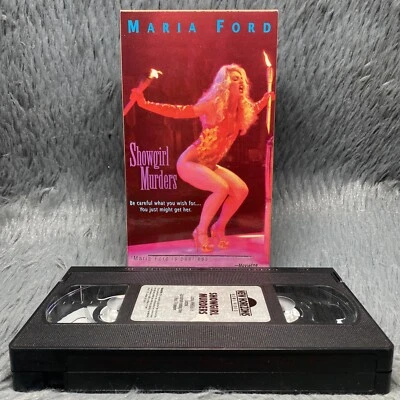 Showgirl Murders VHS 1995 Tape New Horizons Video Erotic Maria Ford Jeff Douglas Foto 1 de 4