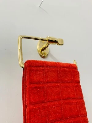 Solid Brass towel holder, For Bathroom, Handmade towel hanger Wall Mounted Antiq - Image 1 of 4