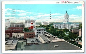 Postal KS 1930 Topeka Birds Eye View K6 - Imagen 1 de 2