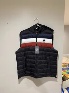 Beverly Hills Polo Club Men's Quilted Puffer Vest W/Hood - Picture 1 of 9