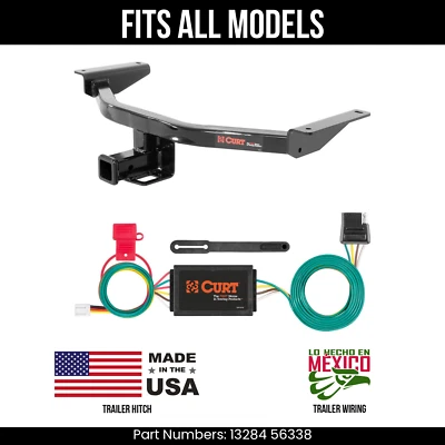 For 16-23 Mazda CX-9 Trailer Hitch +4Way Wiring Harness Kit Fits All Models Curt - Image 1 of 4