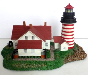 West Quoddy Head Lighthouse Historic American Lighthouses The Danbury Mint 1992 - Picture 1 of 16