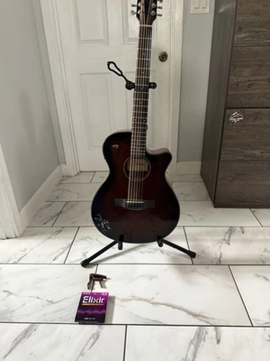 Guitarra de 12 cuerdas Ibanez con cuerdas adicionales, selecciones, capo y soporte de guitarra. Foto 1 de 4