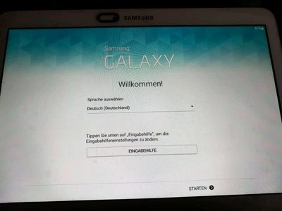Samsung Galaxy Tab 4 SM-T530 16 GB weiß Mit Ladestation  - Bild 1 von 4