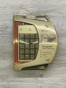 TARGUS Numeric Keypad w/2 USB ports 19 Full Size Keys Data Entry Windows PC NIB - Picture 1 of 2