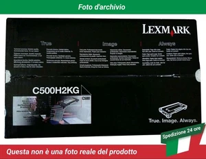 C500H2KG Lexmark C500n Cartuccia del Toner Nero - Zdjęcie 1 z 4