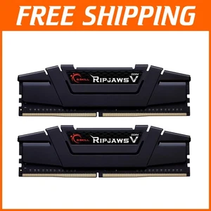 Sleek 32GB RipjawsV DDR4 Gaming RAM Kit - 3200MT/s for Ultimate Performance - Picture 1 of 6