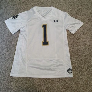 Under Armour HeatGear Notre Dame Fighting Irish #1 Jersey Boys Size Medium - Picture 1 of 5