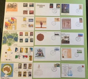 15 immaculate FDC first day covers with various assorted 1970's postmarks - Picture 1 of 2