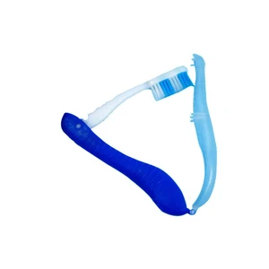 Cepillo de dientes de viaje plegable de cerdas portátil senderismo cepillo de dientes camping dental - Imagen 1 de 5