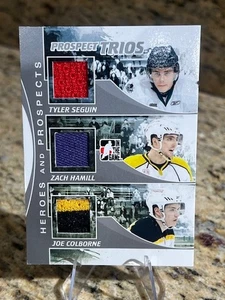 2011 ITG Prospect TRIOS Jersey/Patch Tyler Seguin Jack Hamill Joe Colborne /30 - Picture 1 of 2