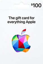 APPLE iTunes App Store Gift Card $100 Value Physical Card UPS Delivery