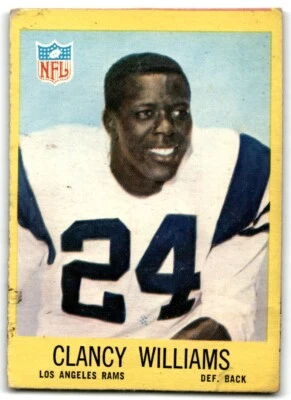 1967 PHILADELPHIA CLANCY WILLIAMS RC LOS ANGELES RAMS #95 - Image 1 of 2