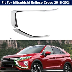 2Pc Left Front Bumper Chrome Molding Trim For Mitsubishi Eclipse Cross 2018-2021 - Picture 1 of 10