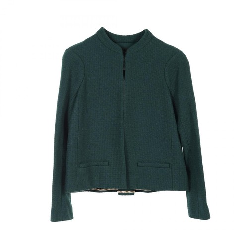 Giacche CHANEL COCO Mark bottoni #36 blusa P51896V38682 lana verde