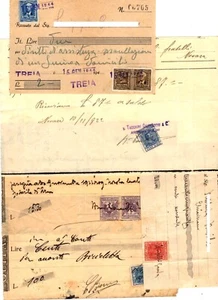 GF0271 - verschiedene Belege 20er Jahre - mit Briefmarken Königreich - Bild 1 von 1