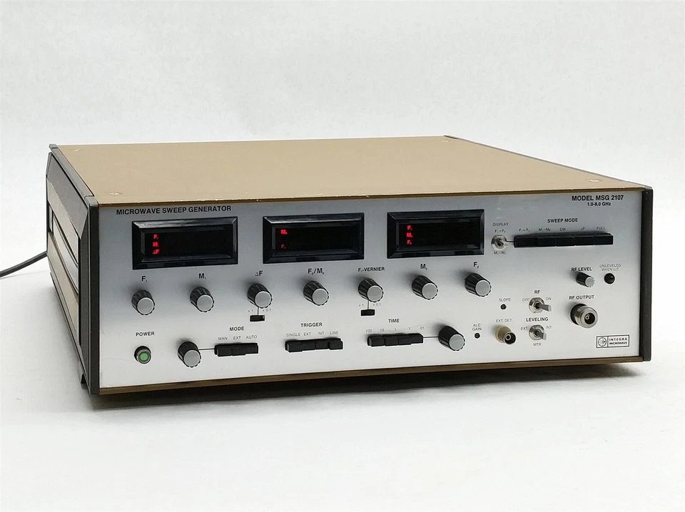 INTEGRA MICROWAVE MSG 2107 RF SIGNAL SWEEP GENERATOR 1.0-8.0 GHZ MSG2107 PARTS - Image 1 of 4