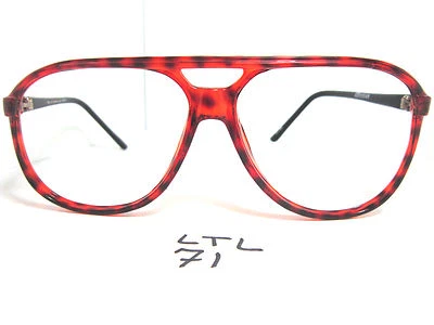 Vtg 80s AERIDIAN FELIX Aviator Driving Sun Eyeglass Frame C4160 Amber (LTL-71) - Image 1 of 4