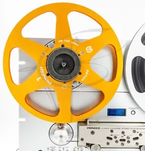 Pioneer 10.5 Inch 267mm Metal Take Up Reel Empty NAB HUB 1/4 TAPE Gold USA SHIP - Picture 1 of 12