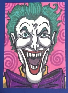 Joker Hand Made Sketch Card Signed By Artist. Collectible Artwork. - Picture 1 of 3