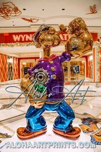  Wynn Casino Jeff Koons Popeye Statue Color Photo Print Photography - Picture 1 of 12