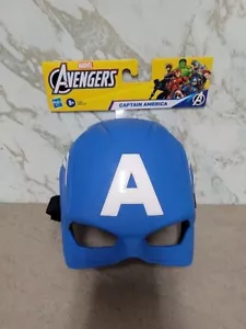 Captain America Mask The First Avenger Youth 2011 Marvel Comics Halloween Adjust - Picture 1 of 2