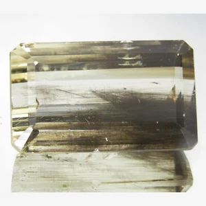 39.06Cts Excellent Natural Yellow Color Unheated Scapolite Emerald Cut Gem VDO - Picture 1 of 7