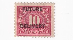 STAMP US SCOTT RC4 "Numeral 10-Documentary Future Delivery" 10 CENT 1918 USED-C - Picture 1 of 1