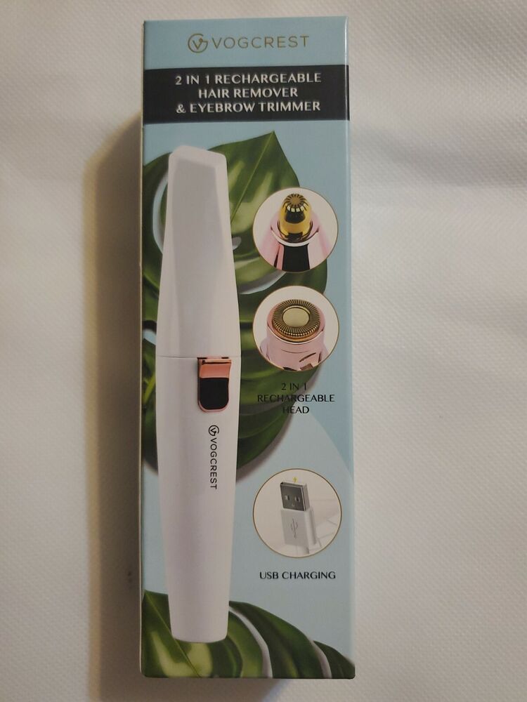 Vogcrest 2 in 1 Rechargeable Hair Remover and Eyebrow Trimmer for Women