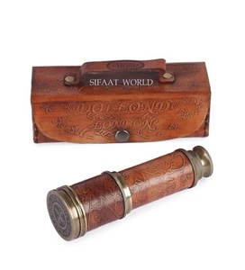 Handcrafted Telescopes Antique Solid Brass Telescope/Spyglass for Gifting,Hiking - Picture 1 of 6