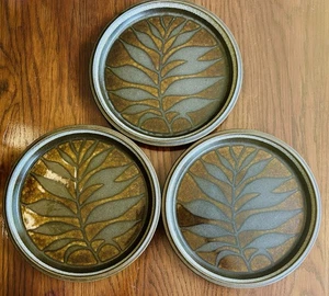 (3) Mikasa Ultima Plus Cloisonné F2003 Dinner Plates Leaf Pattern Japan 10 5/8” - Picture 1 of 11