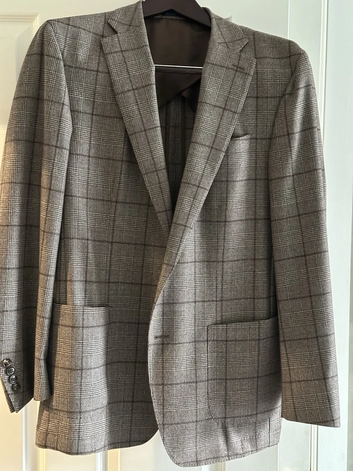 Colección Peter Millar 100% Lana Marrón Cuadros 42R Excelente Estado Foto 1 de 4