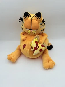 Garfield Peluche Oversize Pancia Piena Pizza Cuscino Kidrobot Giocattolo 13" - Foto 1 di 10