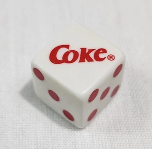 Coca Cola Coke Edition Monopoly Dice Die White Red - Picture 1 of 7