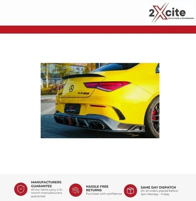 2XCITE Mercedes Benz CLA Class W118 2019 On Gloss Black Rear Boot Spoiler AMG Look