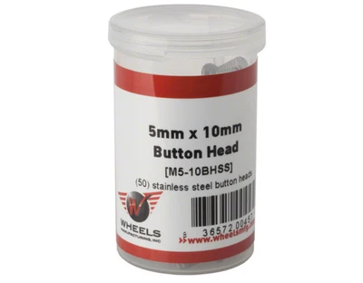 Ruedas Fabricación M5 x 10mm Botón Cabeza Tapa Tornillo Acero Inoxidable Botella/50 Foto 1 de 2