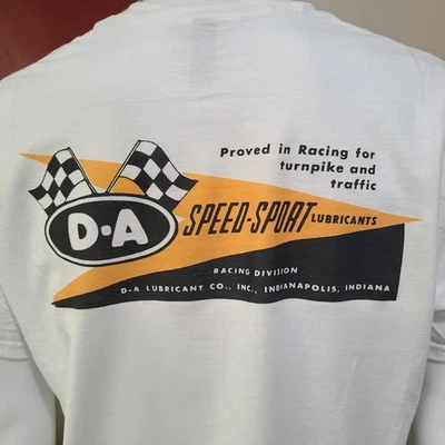 Camiseta DRAG/SPRINT/Vintage Race DA SPEED & SPORT LUBRICANTS RACING DIVISION. Foto 1 de 4