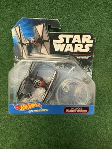 Star Wars First Order TIE Fighter Hot Wheels Starship & Flight Stand 2015 sellado - Imagen 1 de 1