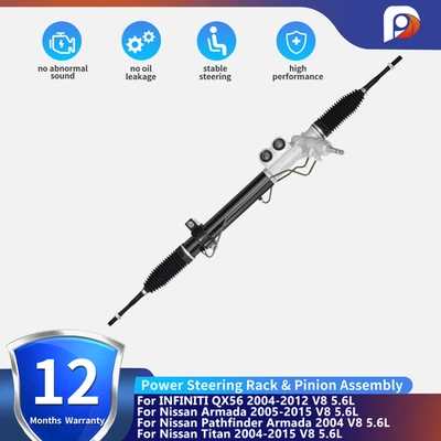 Estante y piñón de dirección asistida para Nissan Pathfinder Armada Titan 2004 2005-2015 Foto 1 de 4