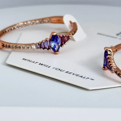 Pendiente Bomb Party Diciembre "A Lifetime In Love" Tanzanita en Oro Rosa RBP8492 Foto 1 de 4