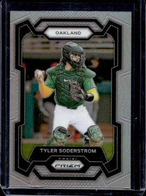 2024 Prizm Tyler Soderstrom Silver Rookie RC #266 Athletics - Image 1 of 2
